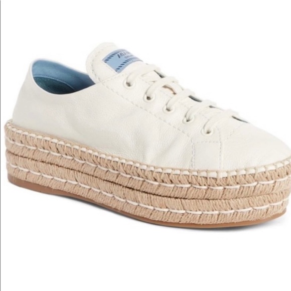 PRADA Leather Espadrilles - Picture 1 of 9